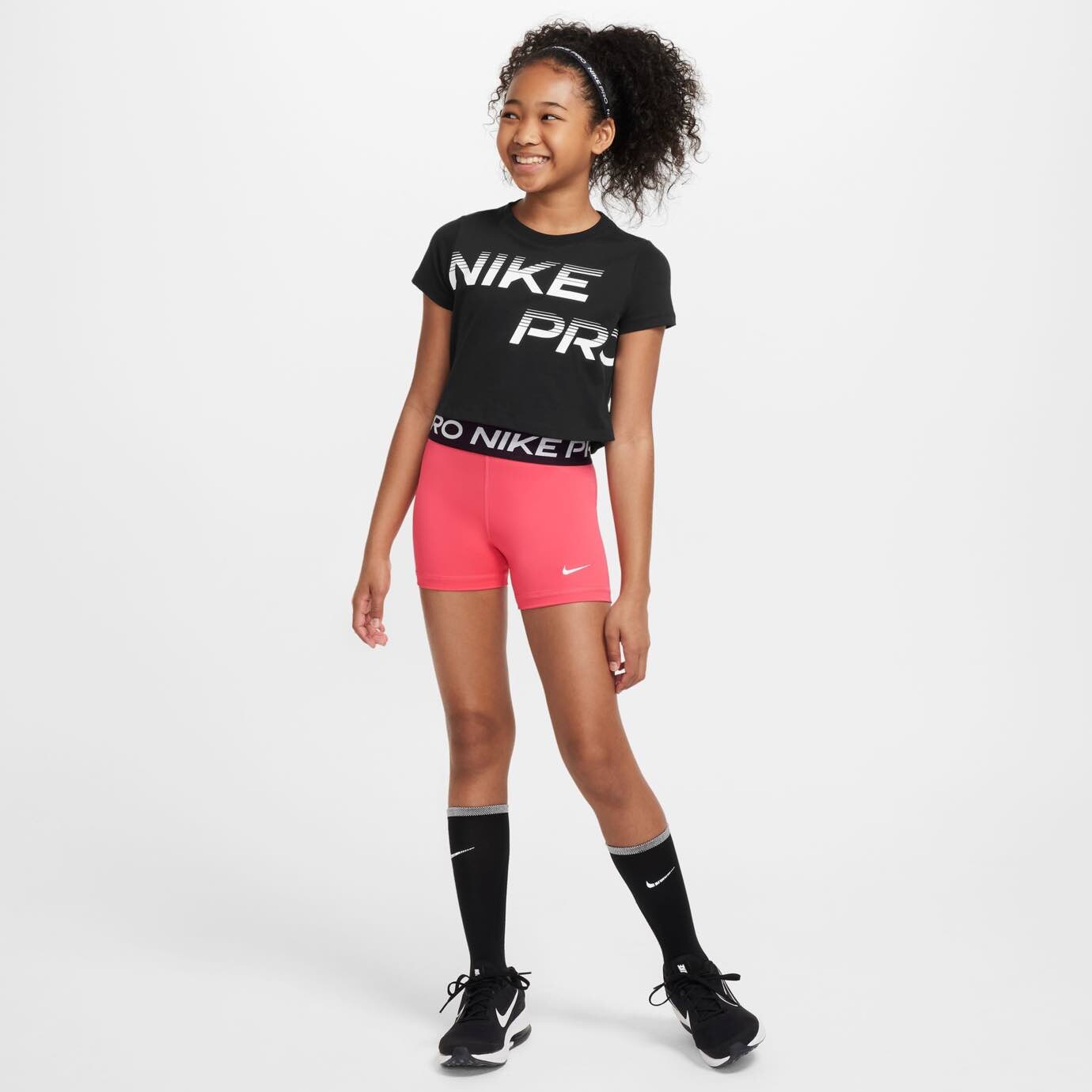 Nike Pro Older Girls Shorts 3" Training Shorts Nike