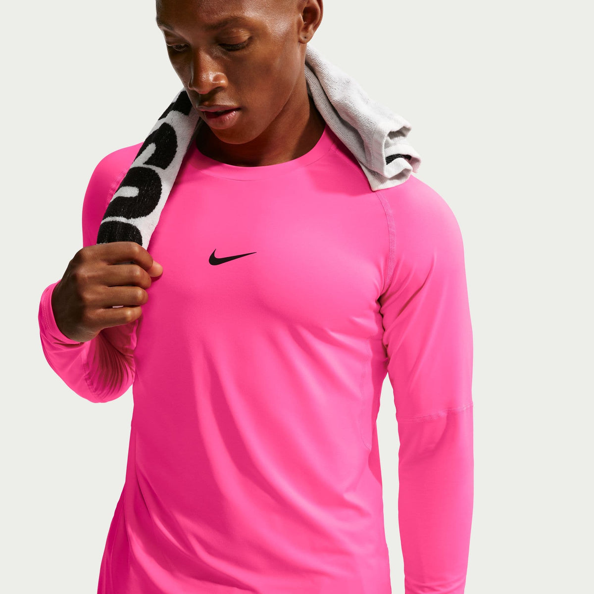 Nike Pro Long Sleeve Training Top Training Tops Nike Pink S