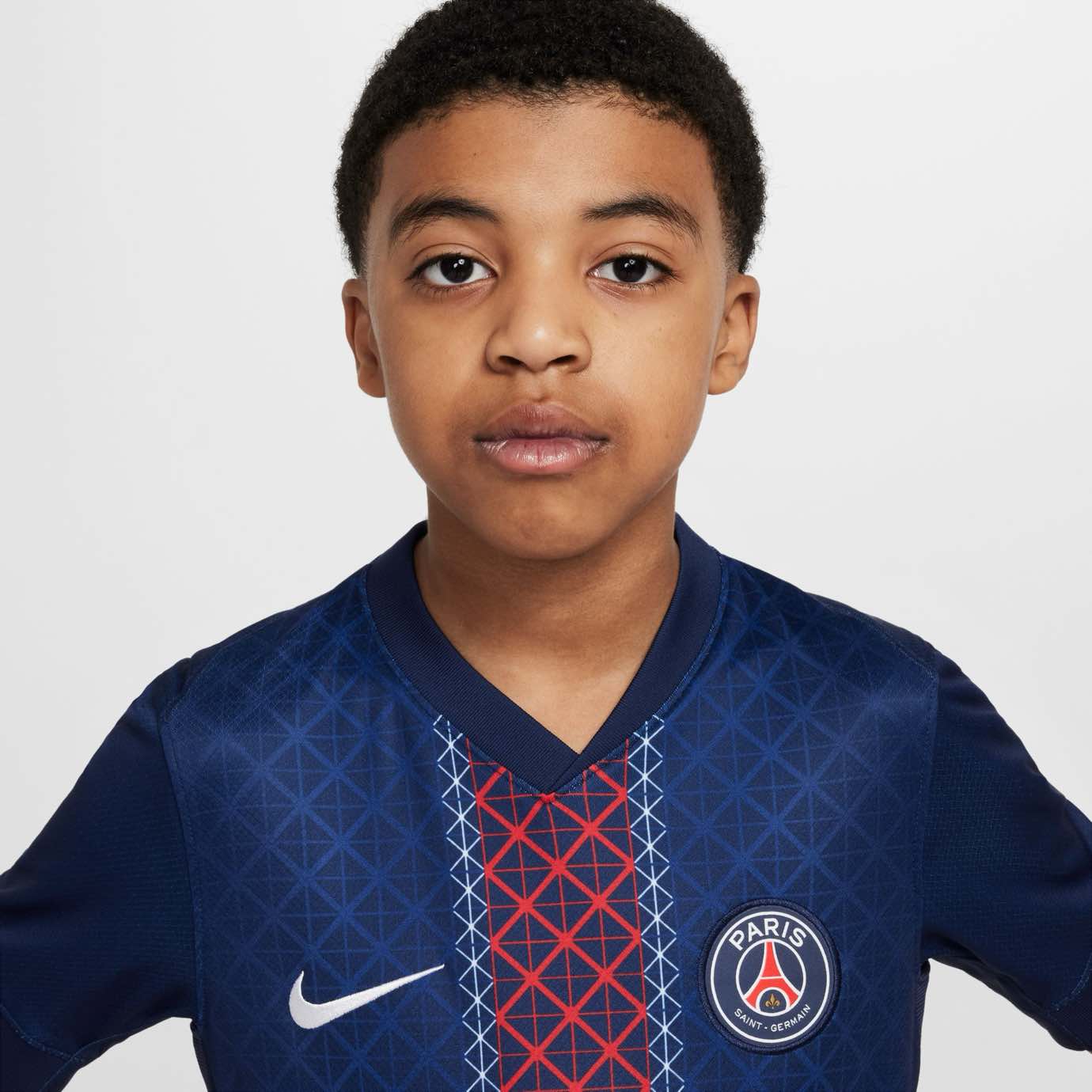 Paris Saint-Germain 2025/26 Stadium Home Jr. Licensed Jerseys Nike