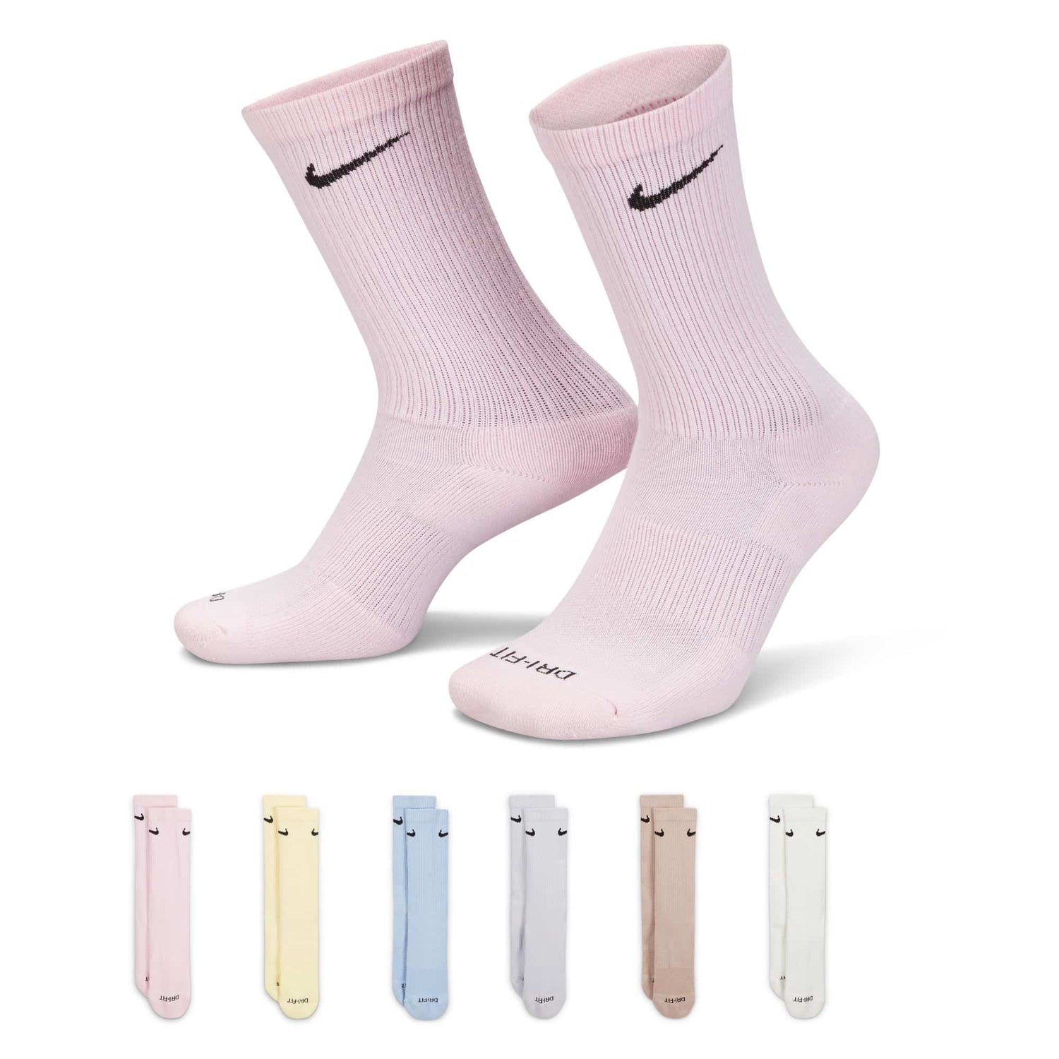 Nike Everyday Plus Cushion Crew Training Socks Nike Pink S