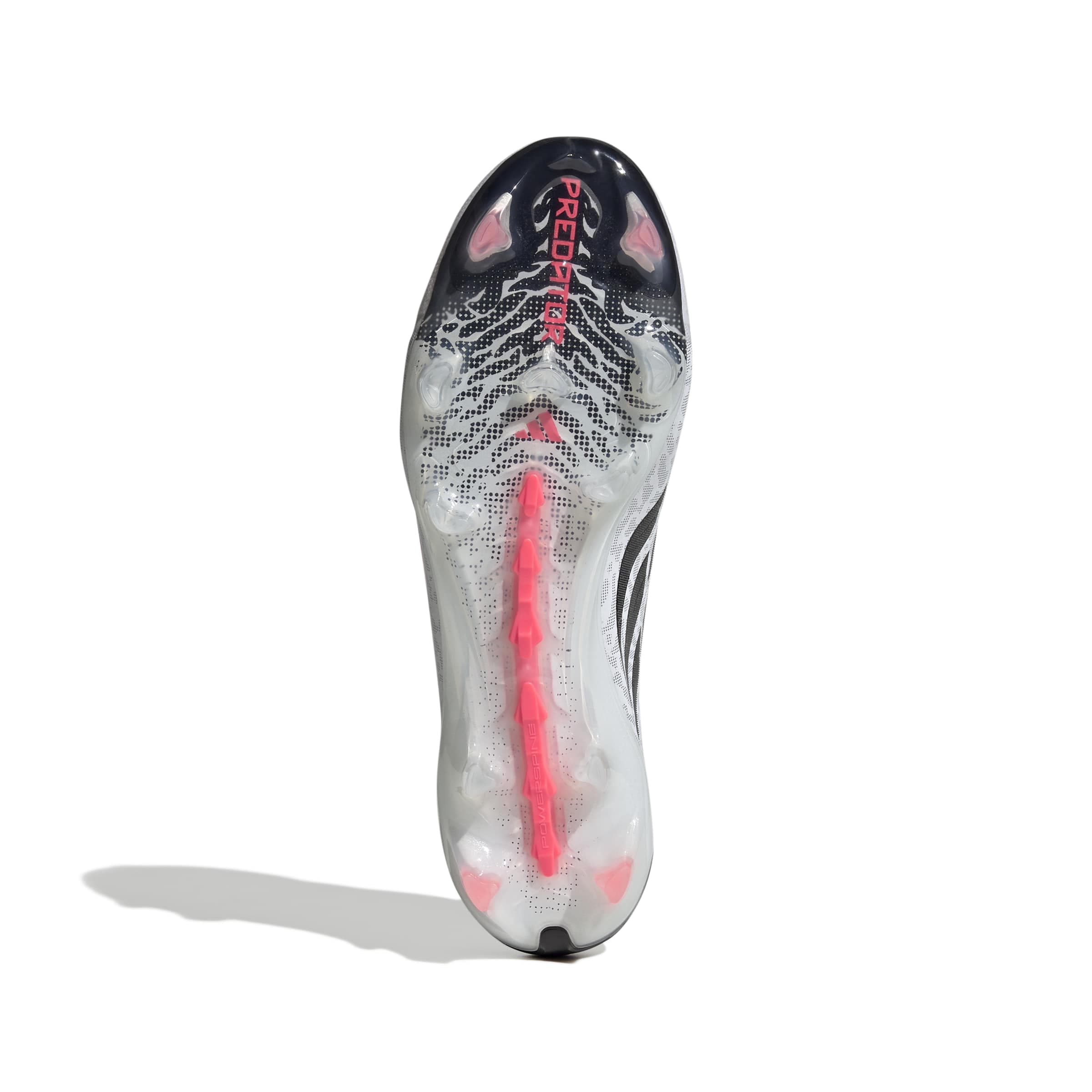 adidas Predator Elite Laceless FG soccer cleats in white, pink and black with firm-ground outsole