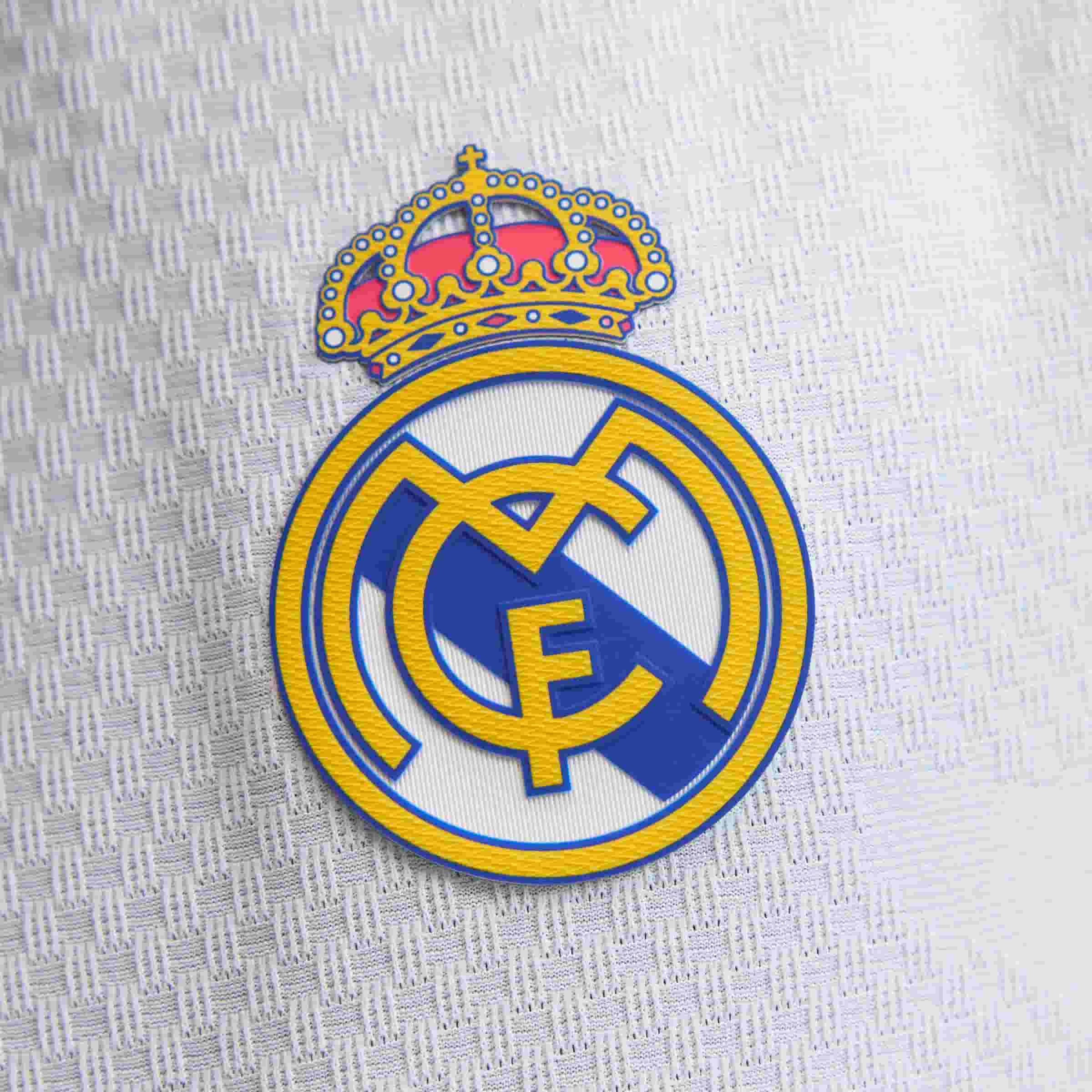Real Madrid 26/27 Home Authentic Jersey club crest detail