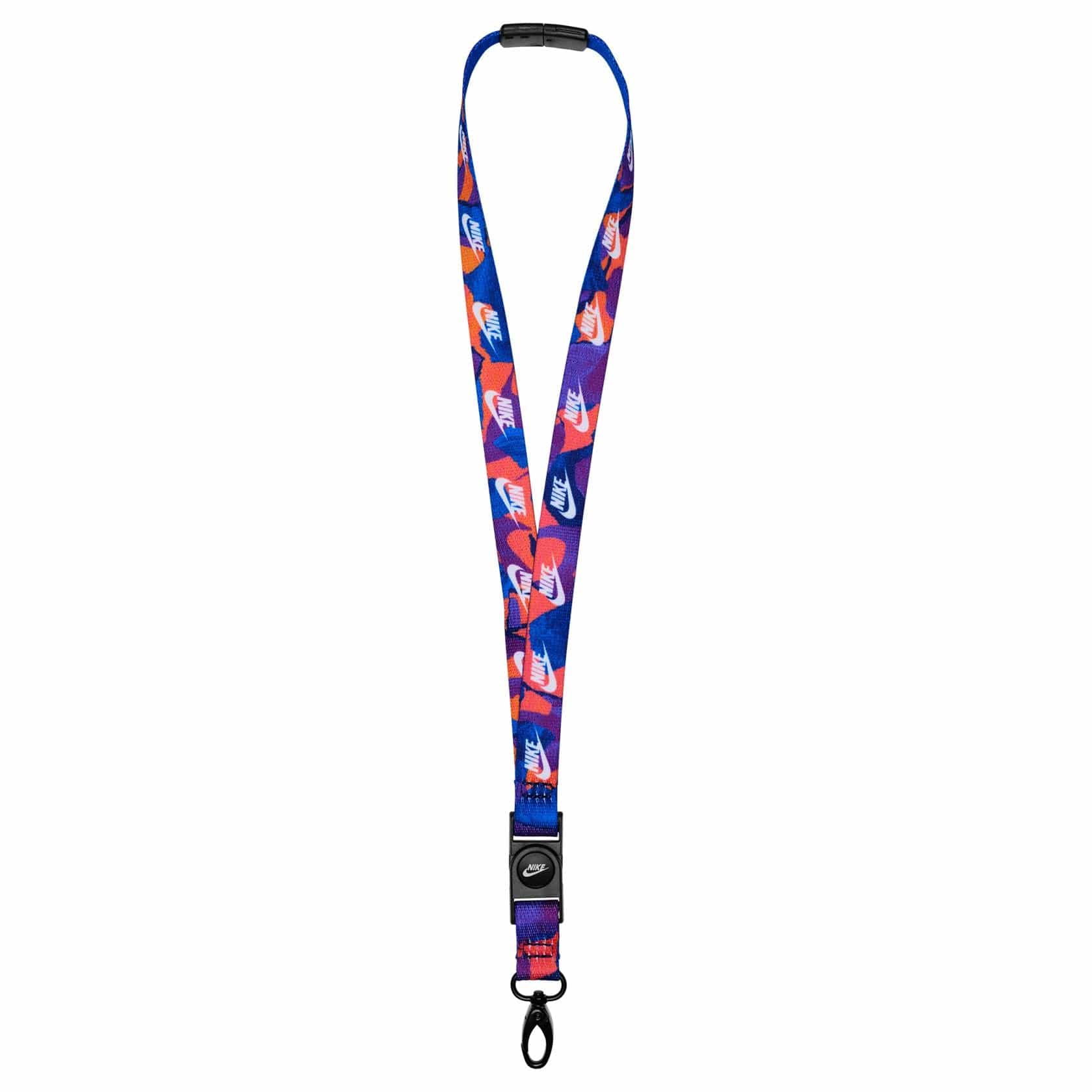 Nike Premium Lanyard Printed Lanyards Nike Blue / Red