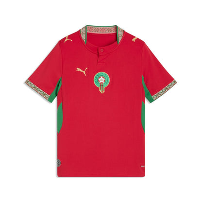 Morocco 2026 Home Jersey Youth Official Jerseys PUMA Red YXS 