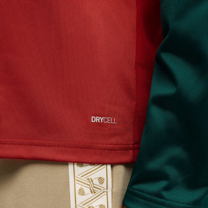 Morocco Warm Up 1/4 Zip Training Top fabric detail
