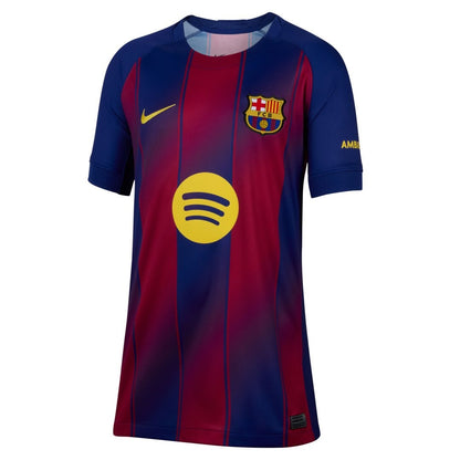 FC Barcelona 2025/26 Stadium Home Jr. Official Jerseys Nike Blue YXS 