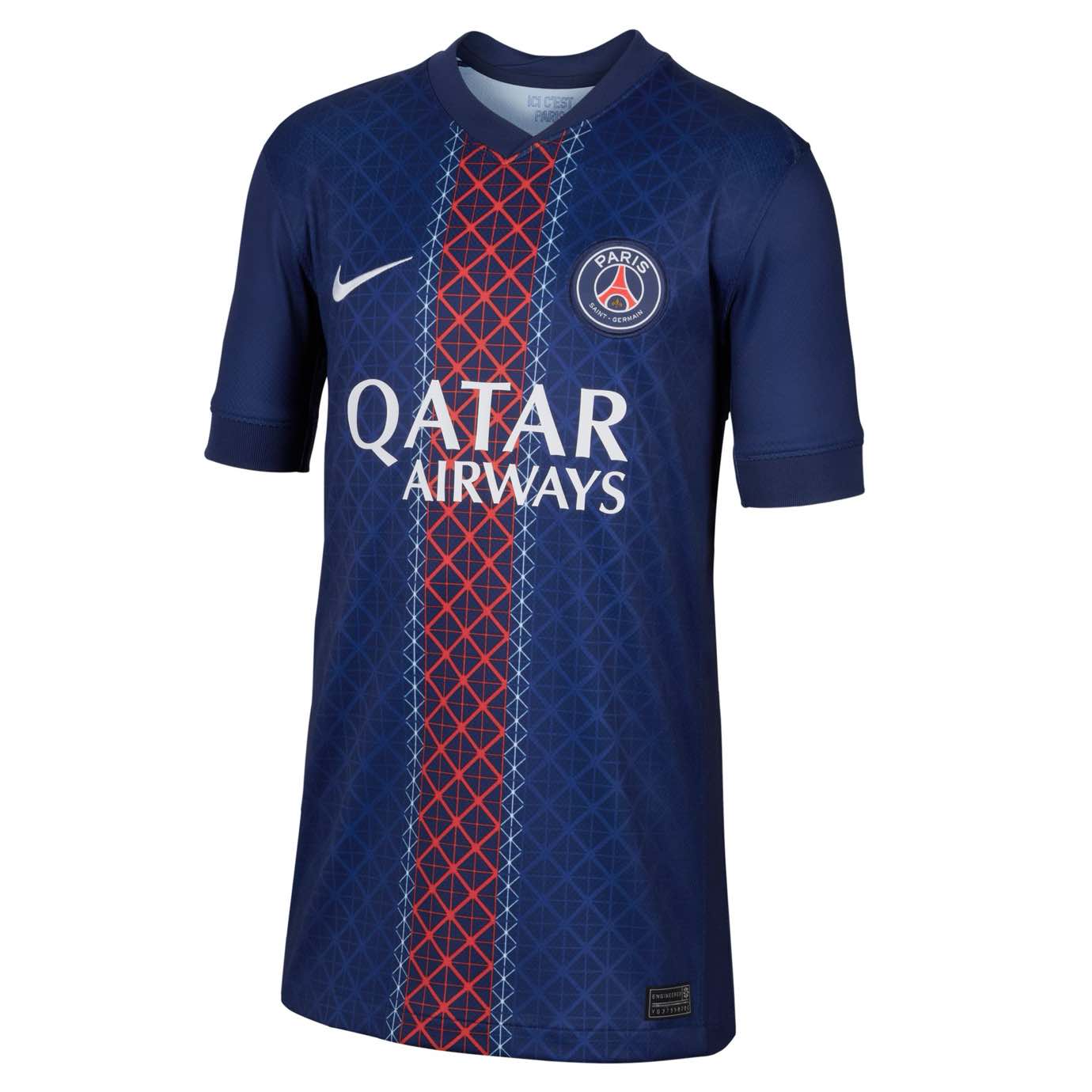 Paris Saint-Germain 2025/26 Stadium Home Jr. Licensed Jerseys Nike Blue YXS 