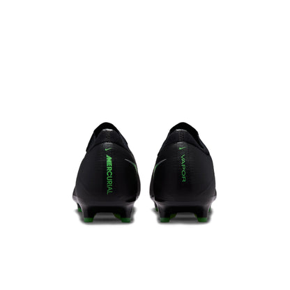 Nike Mercurial Vapor 17 Pro AG artificial-grass soccer cleats in black with green details