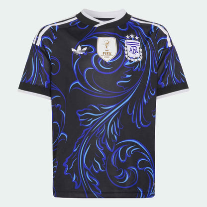 Argentina 2026 Away Messi Jersey Youth Official Jerseys adidas Black YXS 