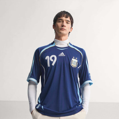 Argentina Away Jersey 2006 Messi Official Jerseys adidas Blue XS 
