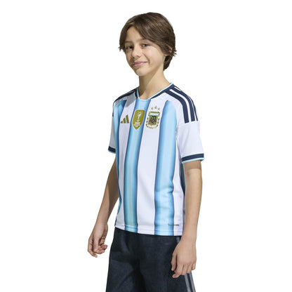 Argentina 26 Home Messi Jersey Jr. Official Jerseys adidas 
