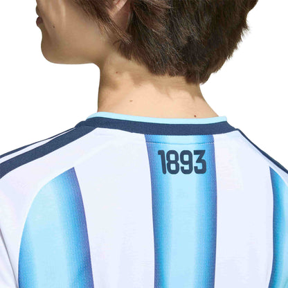 Argentina 26 Home Messi Jersey Jr. Official Jerseys adidas 