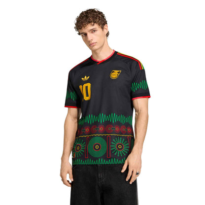 Jamaica 26 x Bob Marley Away Jersey Official Jerseys adidas Black XS 