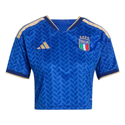 Italy 26 Home Cropped Jersey Official Jerseys adidas Blue XS 