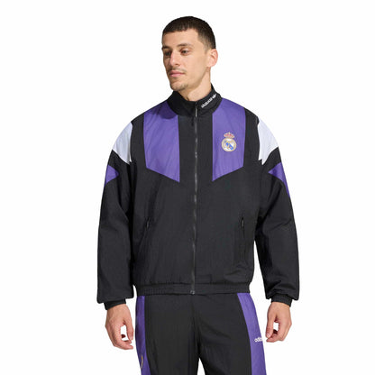 Real Madrid EQT Tracksuit Top Jackets adidas Black S 