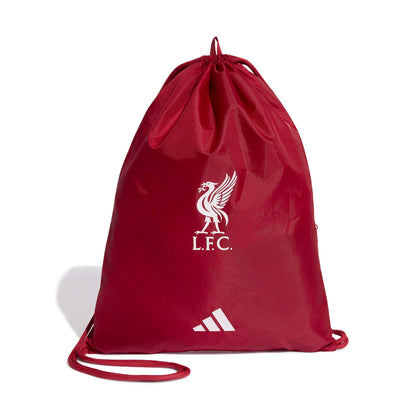 Liverpool FC Gym Sack in red with club crest and white adidas logo