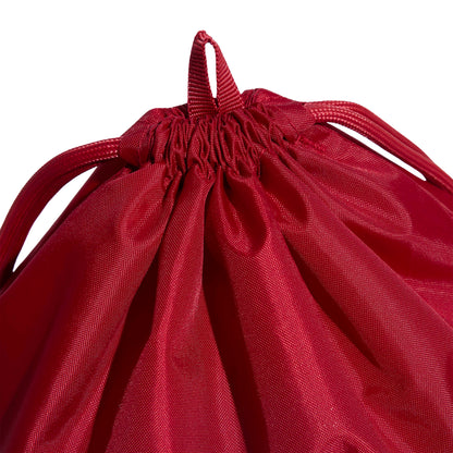 Liverpool FC Gym Sack close-up showing drawstring top and red fabric detail
